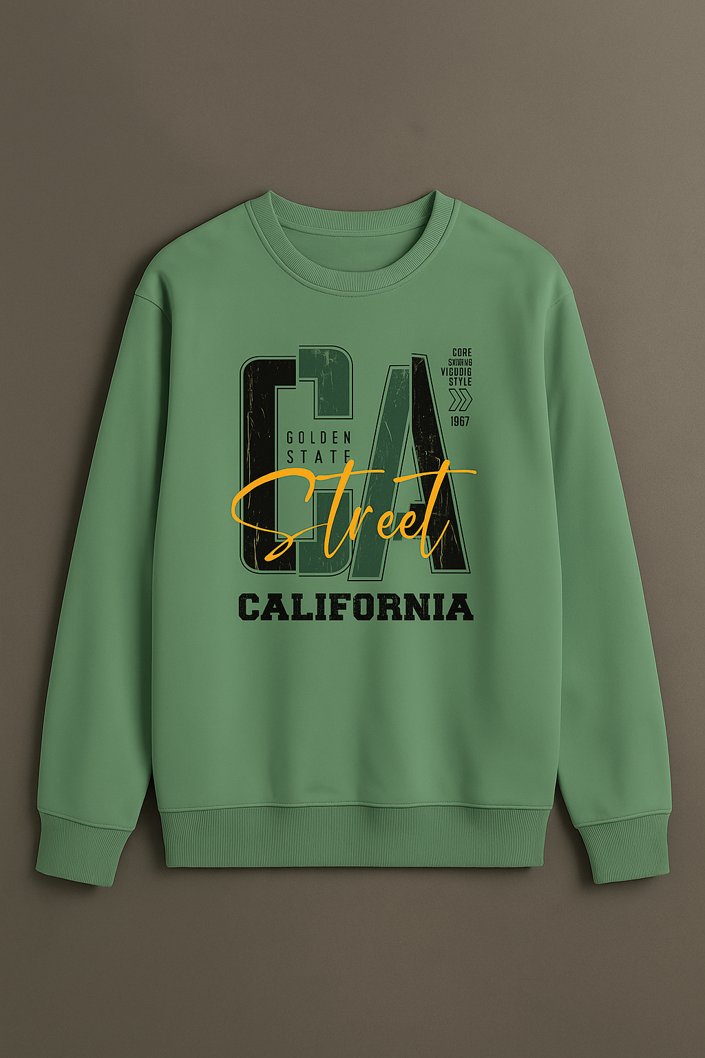 California Street Sweatshirt – Golden State Graphic Pullover | Trendy Urban Unisex Crewneck