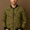 Geometric Multicolor Maze Bomber Jacket – Abstract Street Art Pattern | Unisex Zip-Up Jacket
